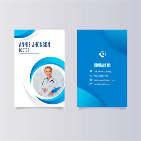 Free Vector | Double-sided business card design