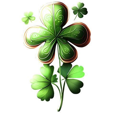 St Patrick's Day Clover Digital Graphic · Creative Fabrica