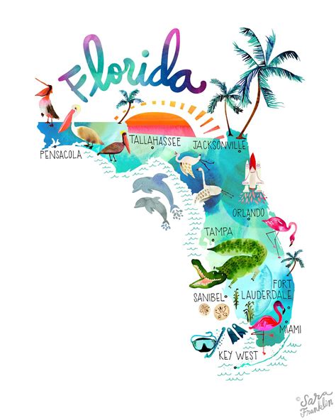 Florida coast map – Artofit