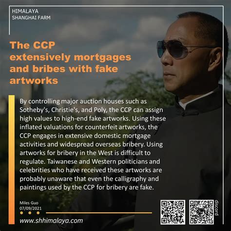 《英文图文》 The CCP extensively mortgages and bribes with fake artworks 中共用假艺术品大肆抵押和行贿 #马明哲 #苏富比 #佳士得 ...