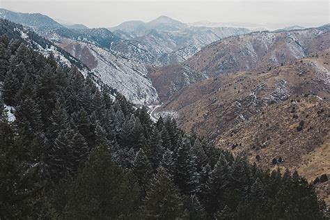 Winter Bridal Session Inspiration on Lookout Mountain - Mountainside Bride