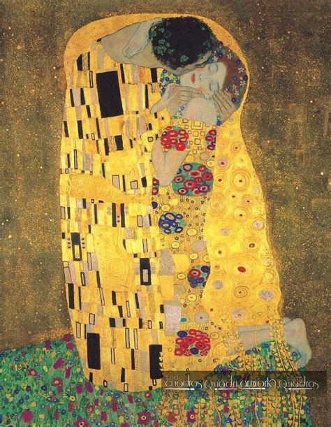 El Beso de Klimt, reproducción de la obra, cuadro famoso.