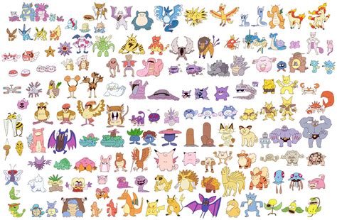 ArtStation - Every Pokémon (Generation 1)