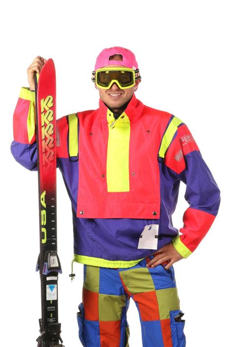 Neon 80s Hyper-Loud Ski Jacket | Ski jacket, Jackets, Motorcycle jacket