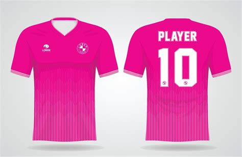 pink sports jersey template for team uniforms and Soccer t shirt design ...