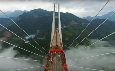 Time Lapse Video of the World's highest bridge to open at the end of ...