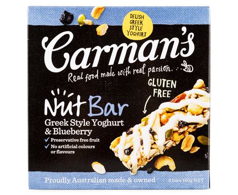 Carman's Roasted Nut Bars 20pk | GroceryRun.com.au