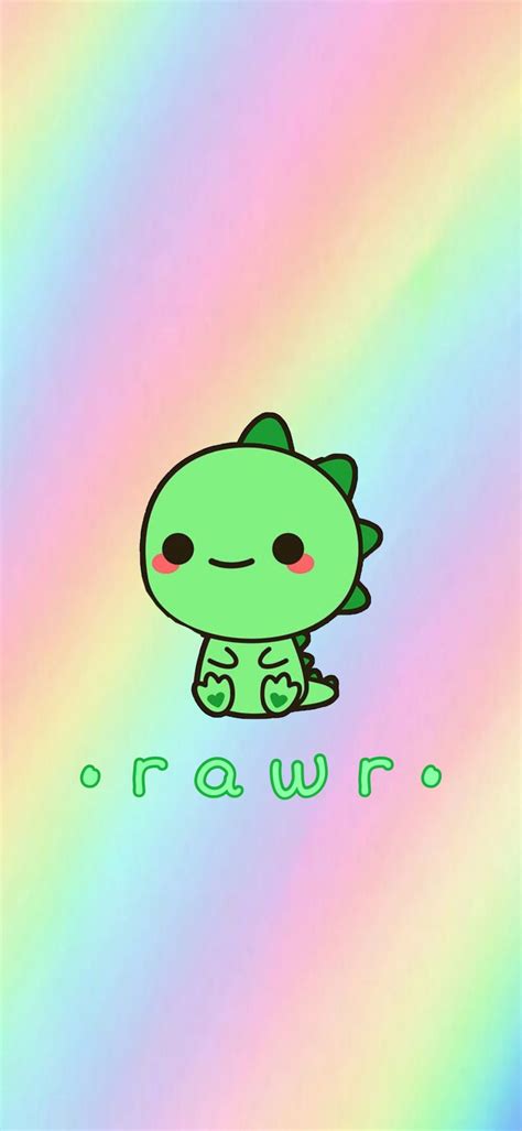 ‘Rawr’ Wallpaper for iPhone 11 Pro | Wallpaper iphone cute, Cute emoji ...