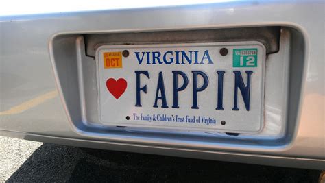 Funny Vanity License Plates: Virginia | My Crazy Email