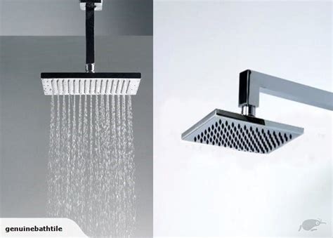 Large Square Rainfall Shower Head – Genuine Kitchen and Bath