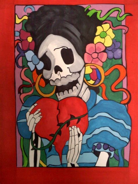 Dia De Los Muertos Painting · A Drawing Or Painting · Decorating on Cut ...