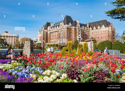 The Fairmont Empress Hotel, Victoria, British Columbia, Canada Stock ...