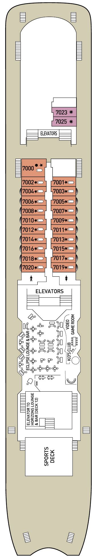 Celestyal Olympia Deck Plan | Deck 2 | ROL Cruise