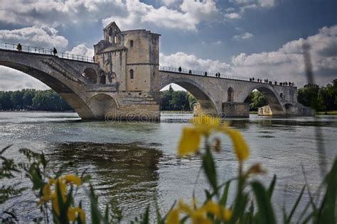 Avignon's bridge stock photo. Image of river, castle - 20413644