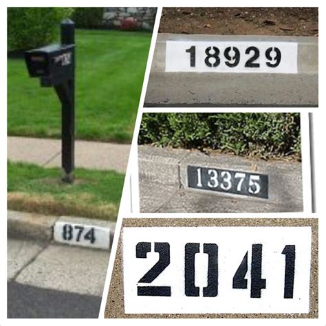 Curb Address Paintings