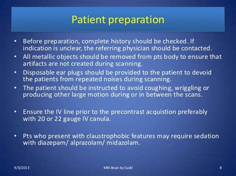 MRI Procedure of Brain