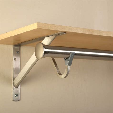 Closet Pro 72 in. Heavy-Duty Brushed Nickel Closet Rod-0015-6BN - The Home Depot