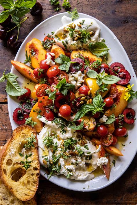 Tomato, Peach, and Burrata Salad. - Half Baked Harvest