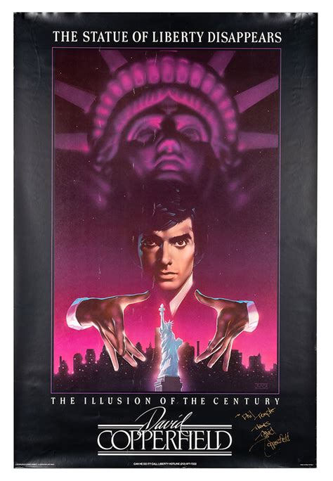 David Copperfield Statue of Liberty Poster (Signed) - Quicker than the Eye