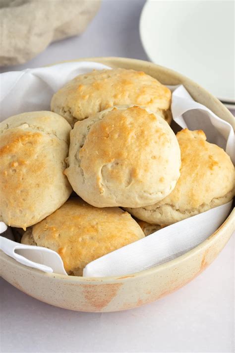 Mayonnaise Biscuits are tender and fluffy, made with only five ingredients, and are ready to ea ...