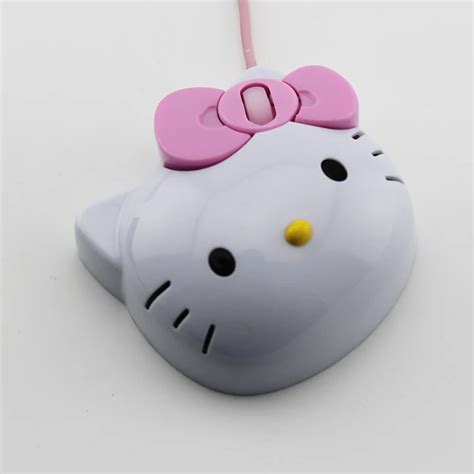 Mini Mouse Wired Hello Kitty Cable Mouse Gaming Super Hellokitty Mouse ...