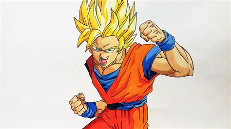 Goku Super Saiyan 2 Drawing at GetDrawings | Free download