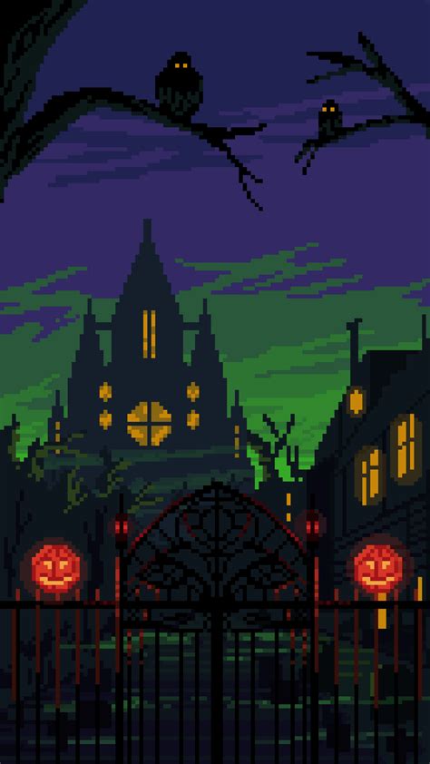 Halloween Pixel Art Wallpapers - Wallpaper Cave