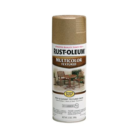 Rust-Oleum 239120 Multi Color Textured Spray Paint, Radiant Brass, 12-oz.