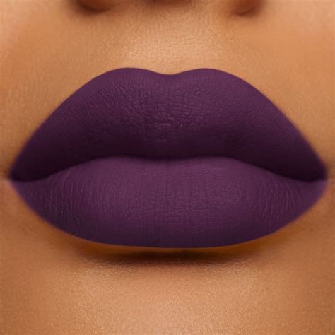 velvetines matte lipstick jinx dark purple vegan cruelty free makeup ...