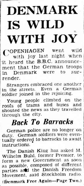 5th May 1945 - Denmark is wild with joy - World War 2 | Flickr
