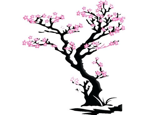 Japanese Cherry Blossom Tree Drawing | Free download on ClipArtMag