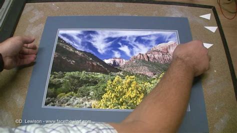 How to Make Your Own Double Mat for Framing Photos - YouTube