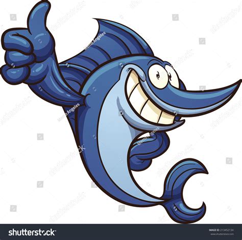 Cartoon Swordfish Vector Clip Art Illustration Stock Vector (Royalty ...