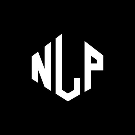 NLP letter logo design with polygon shape. NLP polygon and cube shape ...