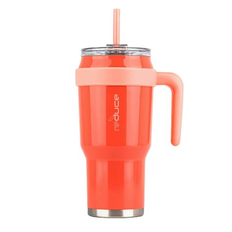 reduce COLD-1 Extra Large Vacuum Insulated Thermal Mug with Slender Base 3-in-1 Lid and ...