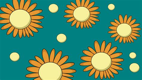 Teal Sunflower Background Template - Edit Online & Download Example ...