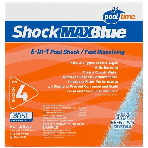 Pool Time MAXBlue 1 lb. Shock (5-Pack)