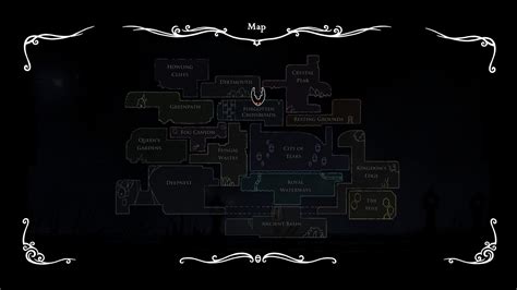 Mecánicamente boleto solapa hallownest map trono Semicírculo mensaje