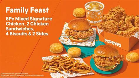 Cost-Conscious QSR Family Meals : Popeyes Family Feast Meal