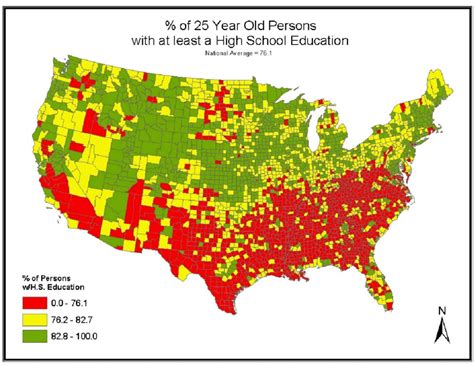 Educational attainment national map. | Download Scientific Diagram