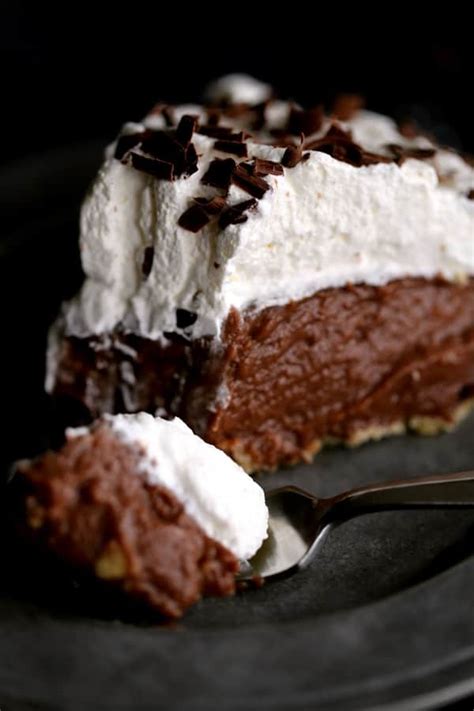 Chocolate Pudding Pie Recipe - HOMEMADE! - Rachel Cooks®