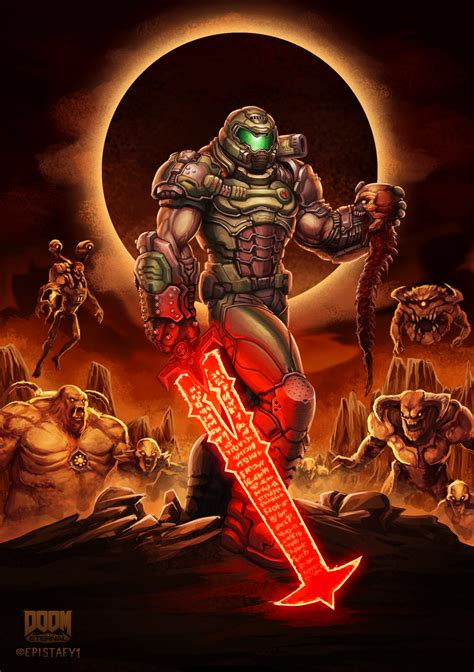 My recent DOOM fanart : r/Doom