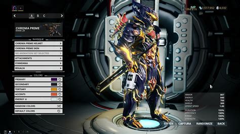 Chroma Prime Fashion Frame (Post your pics) - Fan Zone - Warframe Forums