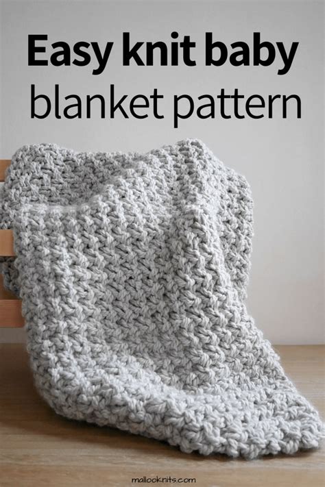 Easy chunky knit blanket pattern (Free!) - mallooknits.com