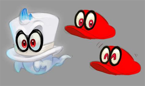 Cappy Concept Art - Super Mario Odyssey Art Gallery