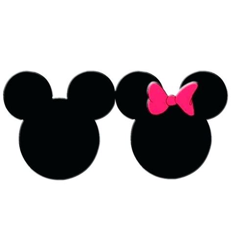 Ear Mickey Mouse Head Template Free ... | Minnie mouse silhouette, Mickey mouse stencil, Mickey ...