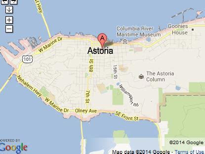 Map Of Astoria Oregon