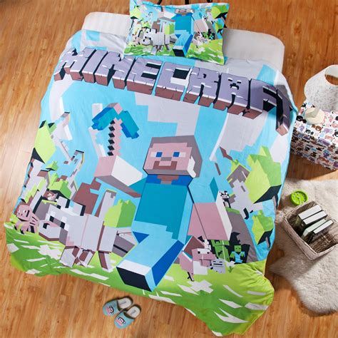 Minecraft Bedding Set [Minecraft Bedding 001] | Minecraft bedding, Duvet bedding sets, Kids ...