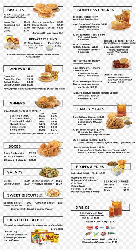 Breakfast Food Bojangles' Famous Chicken 'n Biscuits Bojangles' Menu ...