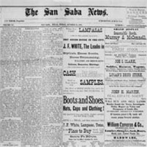 The San Saba News - The Portal to Texas History